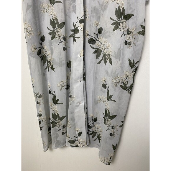 Lucky Brand Caftan Swim Cover-up Long Swimwear Vacation Beach One Size Button Up - Picture 7 of 13